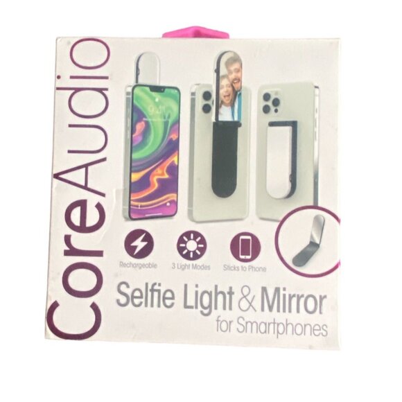 Core Audio Selfie Light & Mirror For Smartphones-NEW In Box - Picture 1 of 4